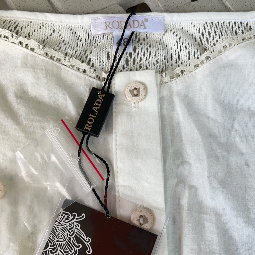 Tank top white off color, made in Europe ( Ukrain), 100% cotton , size 48 ( M). - Picture 8 of 8